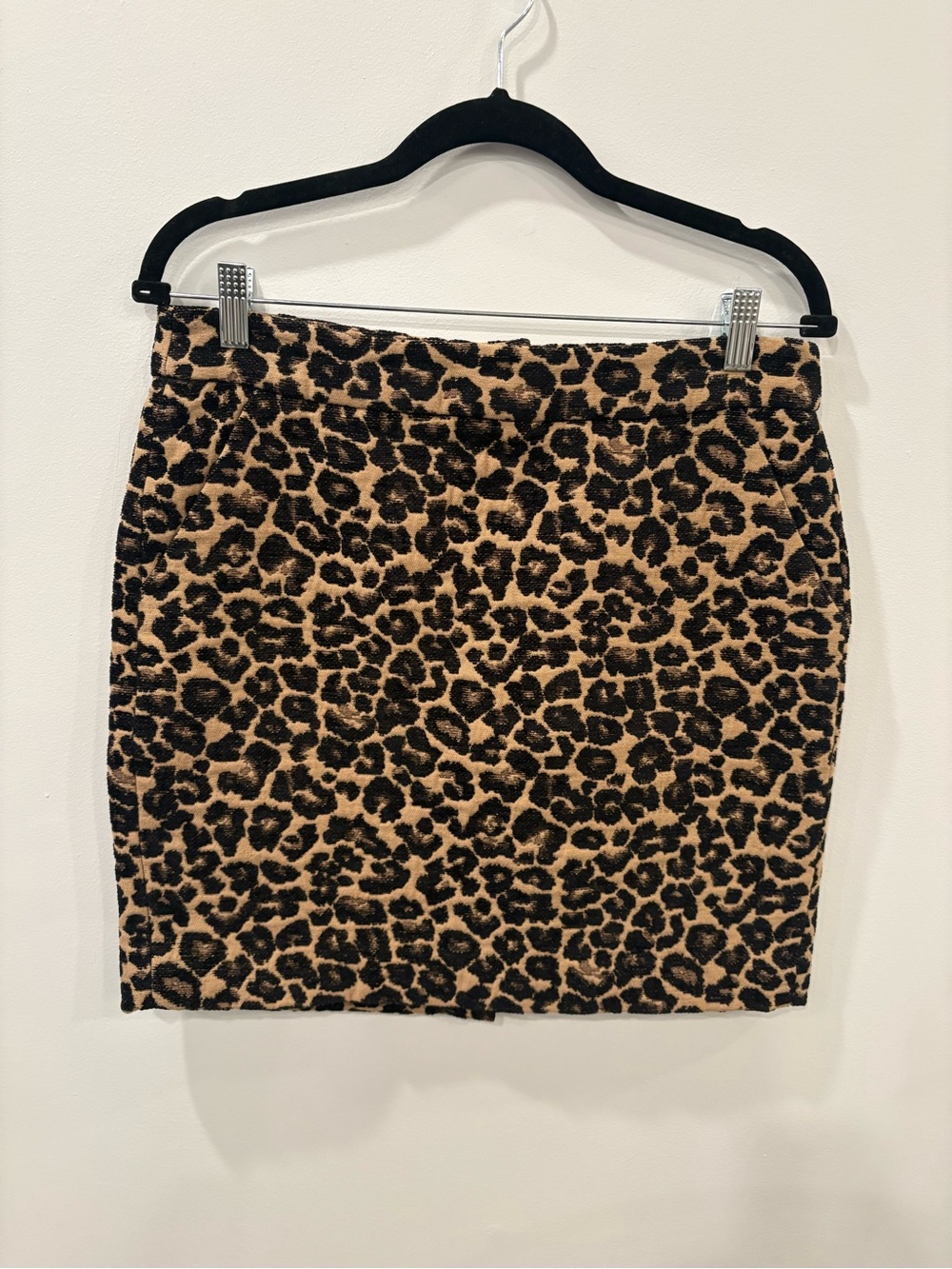 Vintage Joe Leopard Print Textured Mini Skirt - Size 6 EUC
